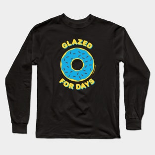 Glazed For Days (Blue Donut) Long Sleeve T-Shirt